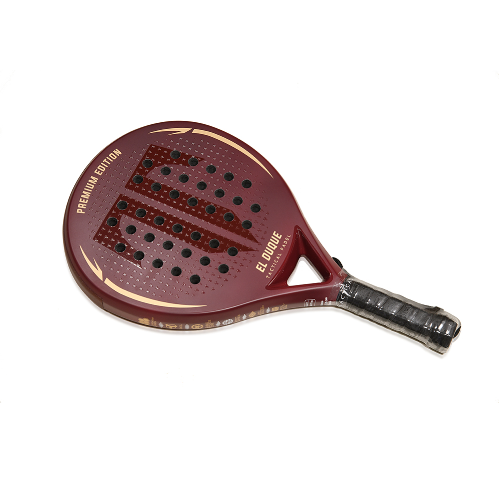 Tactical Padel racket El Duque, red copper with gold writing