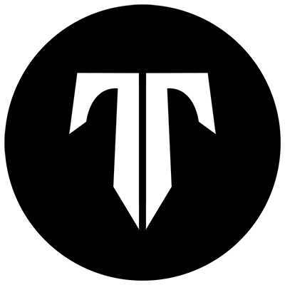 Logo for Tactical Padel in black and white